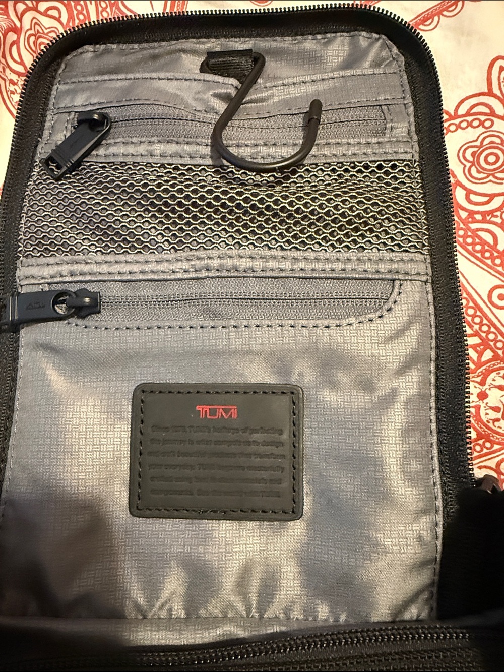 Tumi Black Travel Toiletry Case with Silver Refillable Bottles - Picture 2 of 2